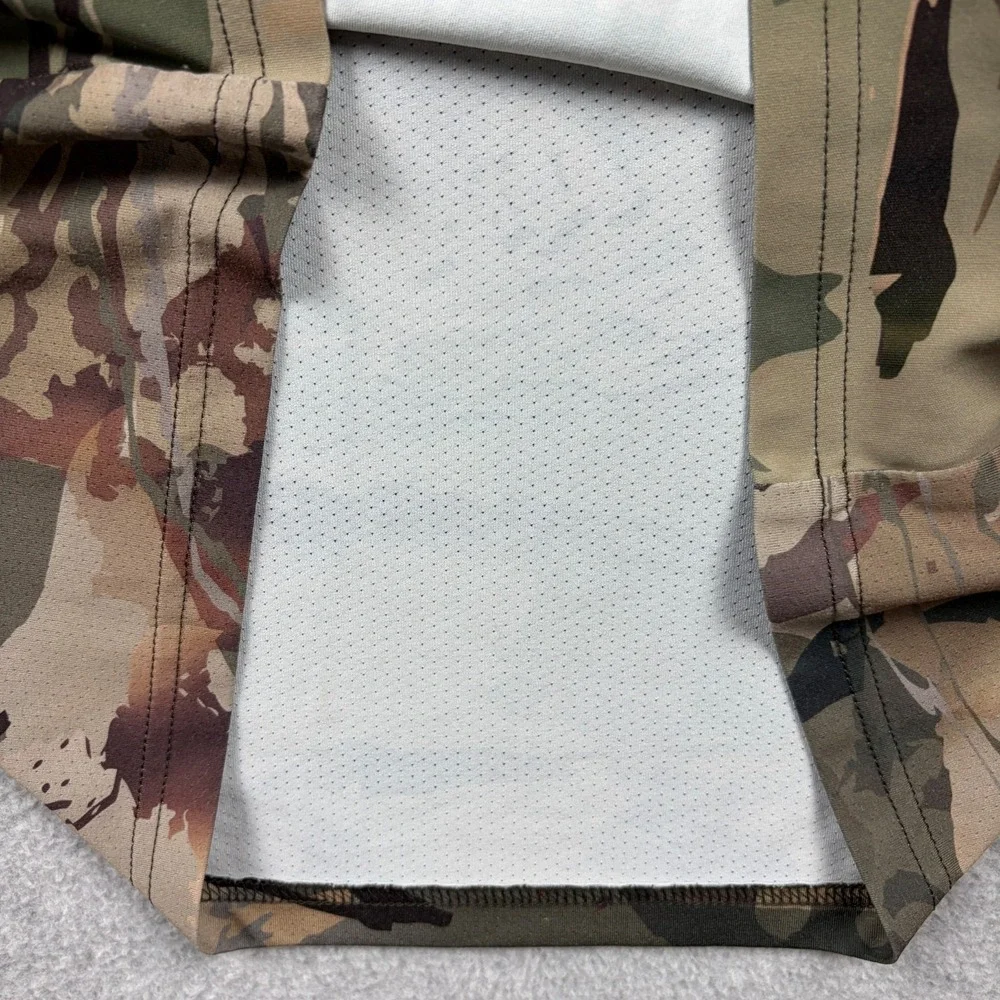 Under Armour Shirt Mens Medium Camo Iso Chill Brush Line Short Sleeve Loose Fit